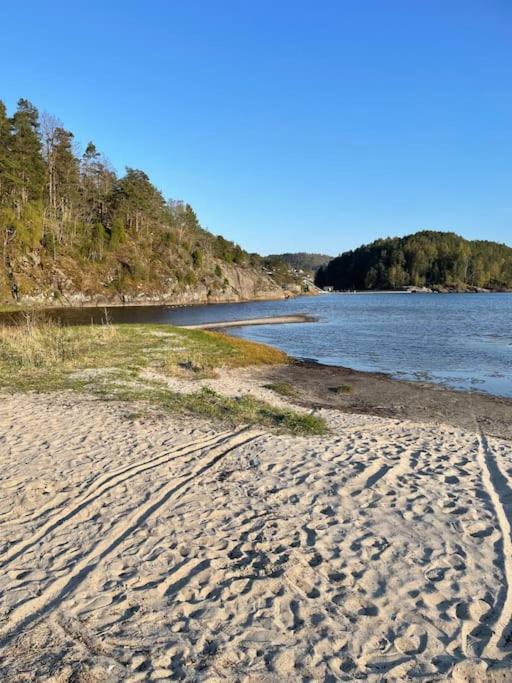 Leilighet Ved Sjoen Med Strand Lejlighed Porsgrunn Eksteriør billede